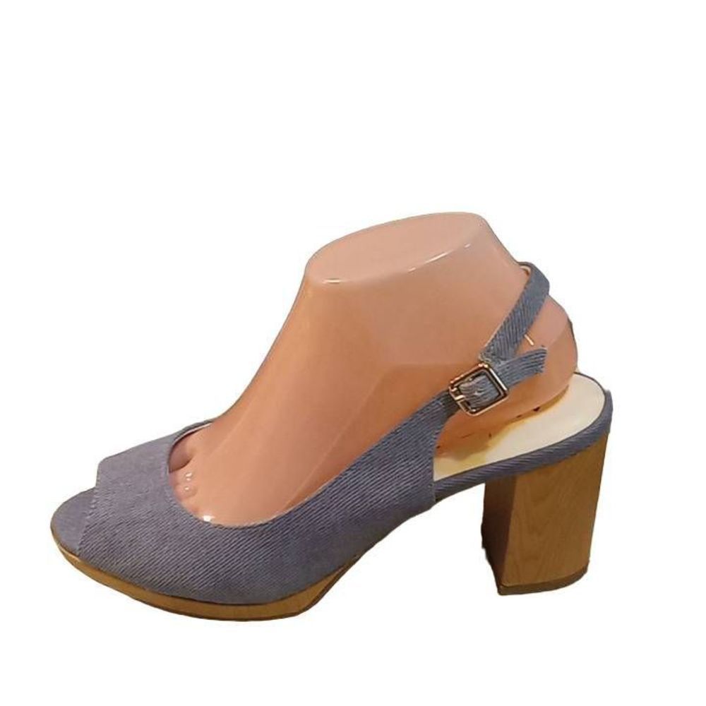 Women's Blue Chunky Heels AKMARA by Anne Klein Size‎ 9 Model 1423-0121